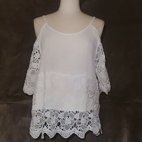 Say What Cold Shoulder Top - Picture 1 of 3